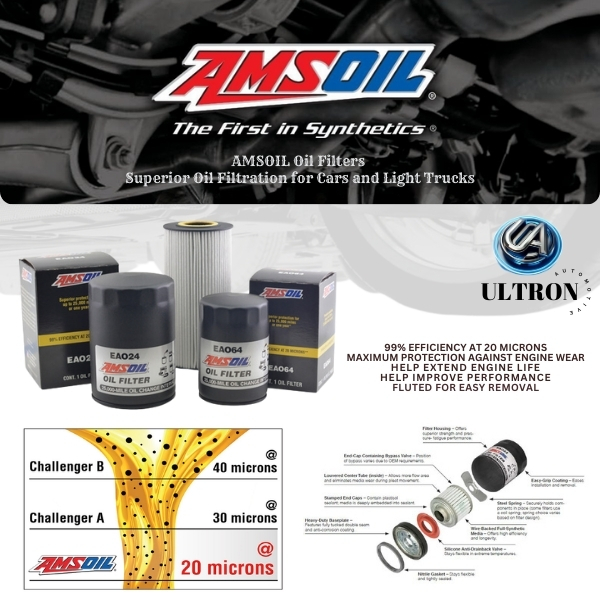 [Ready Stock] AMSOIL USA 20,000KM Oil Filter Toyota Honda Proton ...