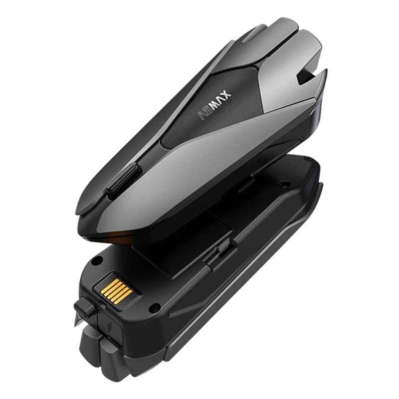 ASMAX Z1 Motorcycle Intercom, Bluetooth Mesh Intercom For Up To 10 Motorcycles, Helmet Headset With Universal Pairing, Motorcycle Helmet Communication System With IP67 Waterproof, Twin Pack