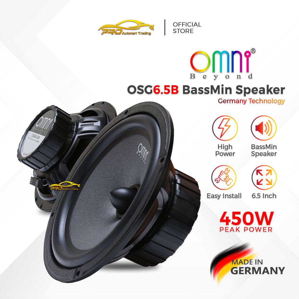 100% Original Omni Beyond OSG 6.5B 450W 6.5‘’ Inch Mid Bass Car Speaker ...
