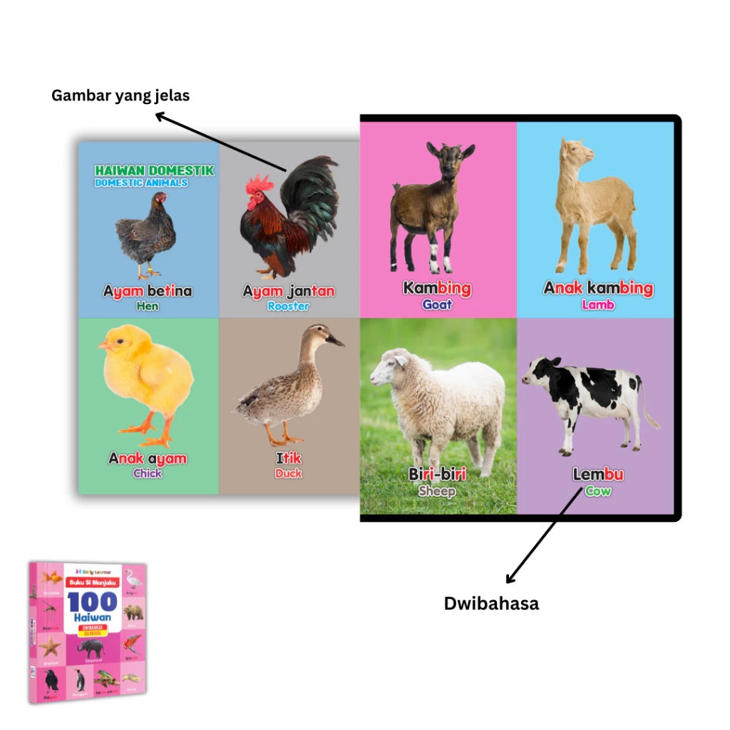 Board Book - Buku Si Manjaku - Buku Suku Kata - Diwibahasa -abc ...