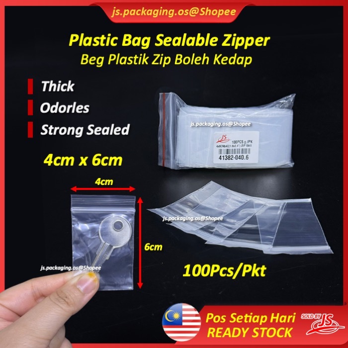 packaging beg plastik zip