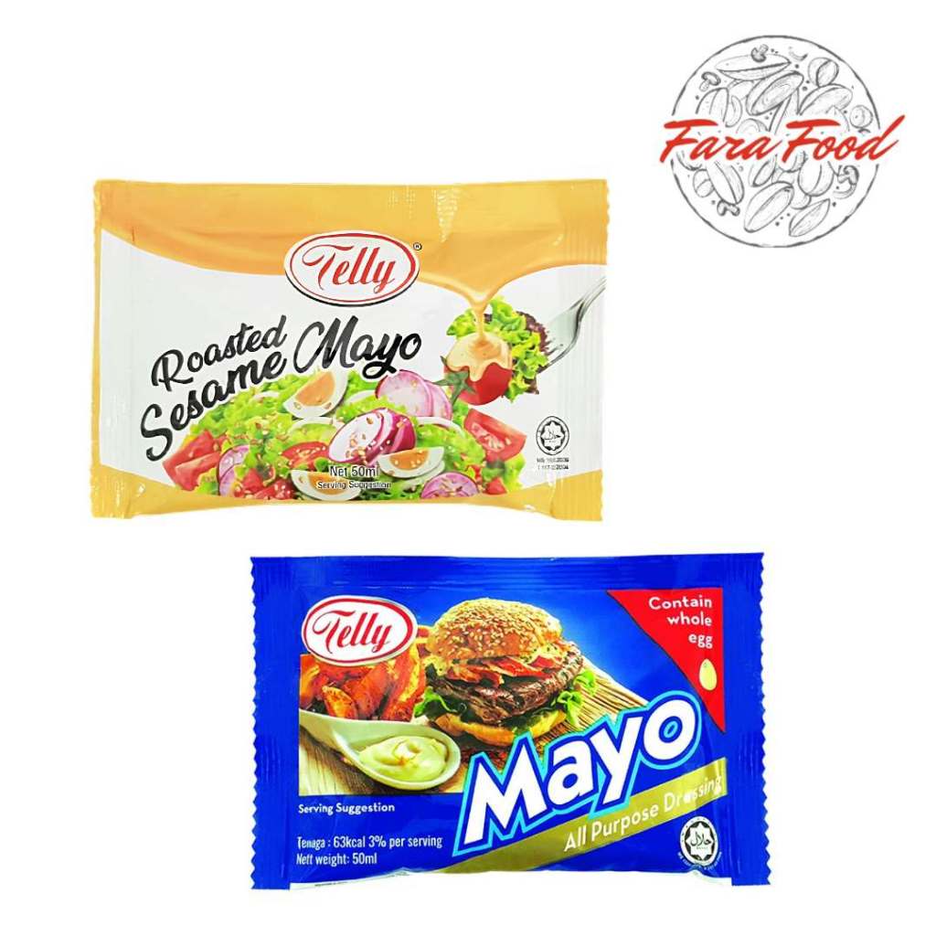 Mayonnaise Sauce Mayonis Sos Roasted Sesame Original Mayo Telly ...