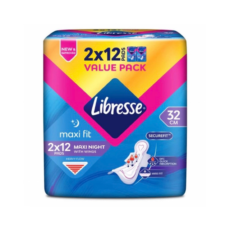 Libresse Maxi Wing (32cm x 24s)/ (24cm x 32s) libresse