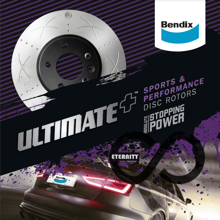 Original Bendix Ultimate+ BR9410ULT+ Front Disc Rotor - Toyota Vios ...