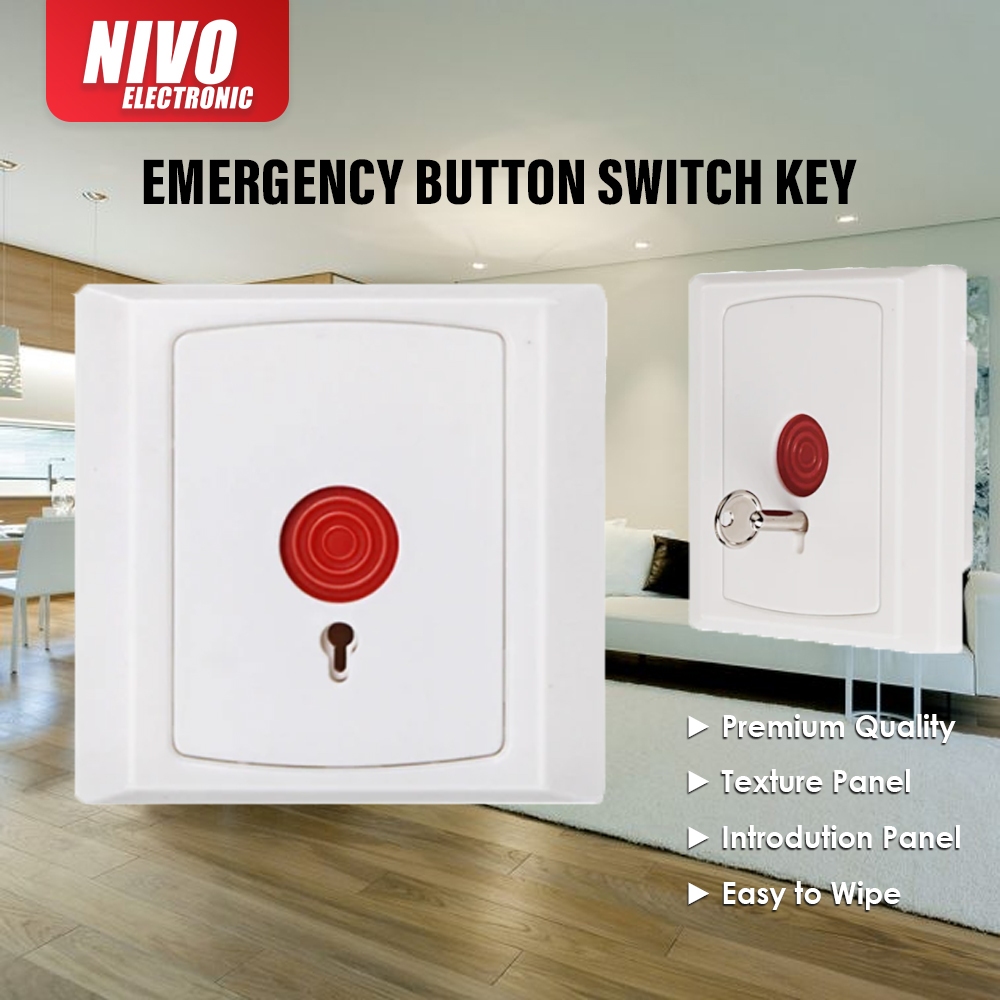 3 x 3 ABS Emergency PANIC BUTTON WITH KEY PB-28B | Shopee Malaysia