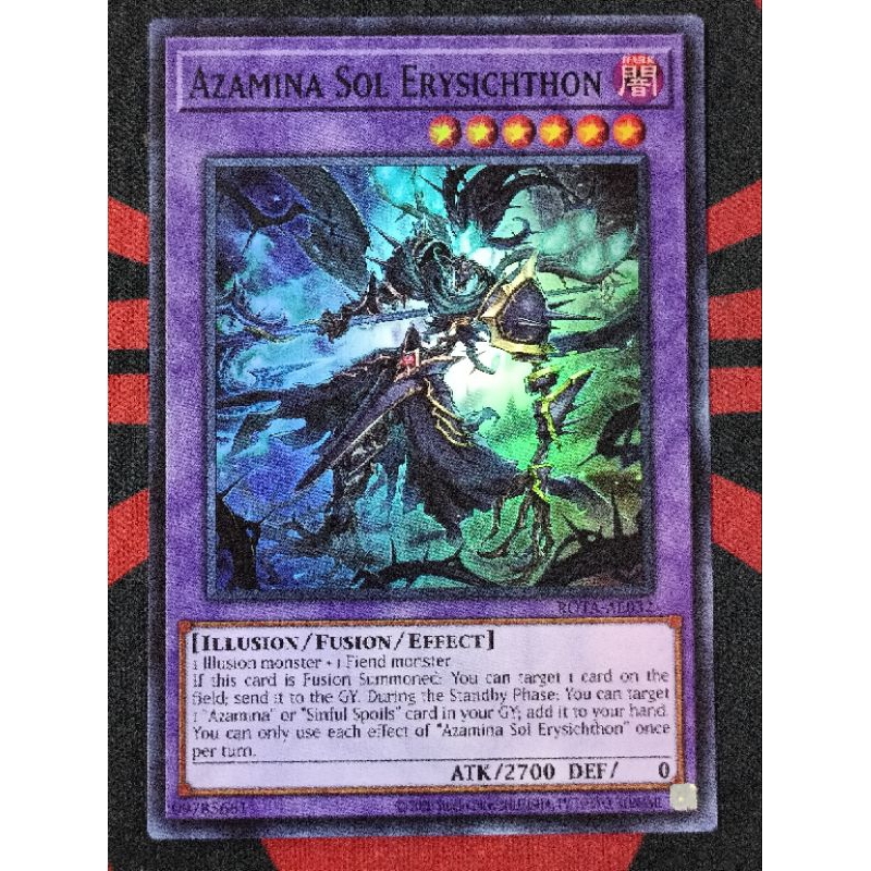 YUGIOH KONAMI ROTA-AE032 Azamina Sol Erysichthon (Super Rare) | Shopee ...