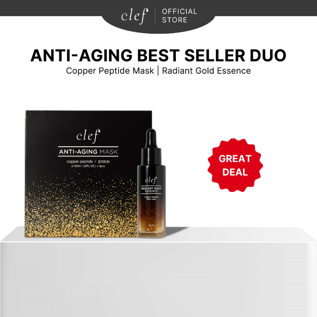 [COMBO DEALS] CLEF Anti-Aging Best Seller Duo | Mask | Radiant Gold ...