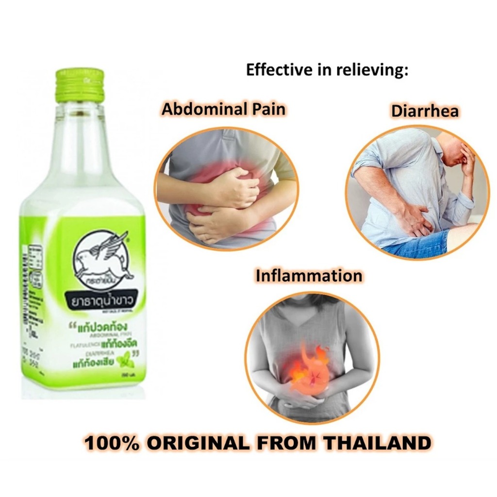 READY STOCK 50ml Thai herb Flying White Rabbit/angin gastrik /Kratai ...