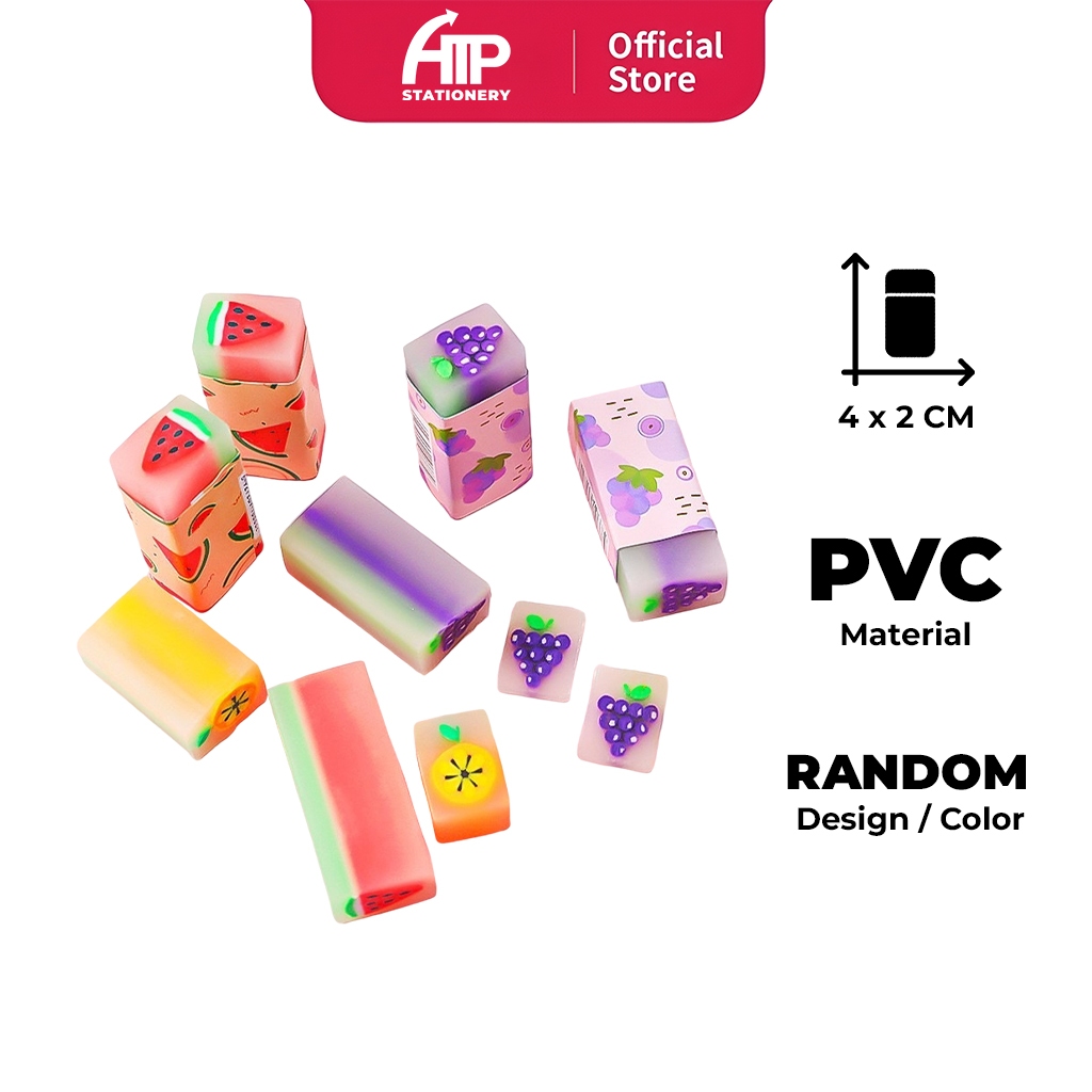 Majica Jelly Erasers Cute Fruit Love Design Soft PVC Eraser 4 x 2 cm ...