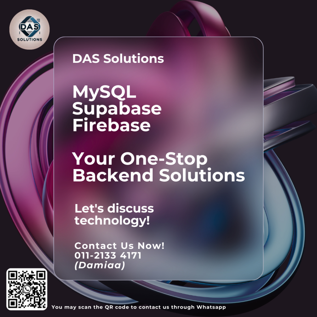 MySQL - Firebase - Supabase - One-Stop Backend Solution (OSBS) | Shopee ...
