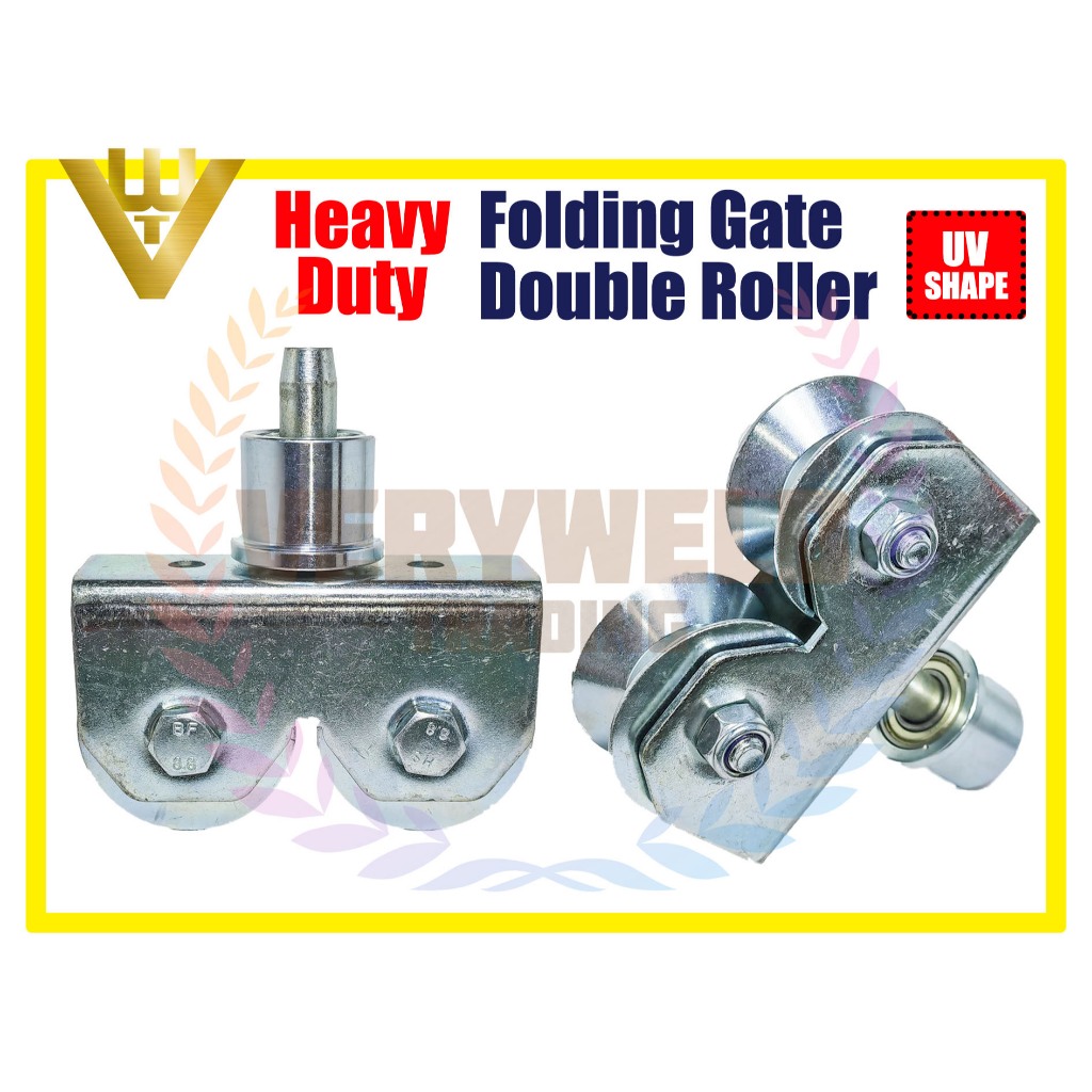 VERYWELD Folding Gate Double Roller with Heavy Duty Bracket / Pintu ...