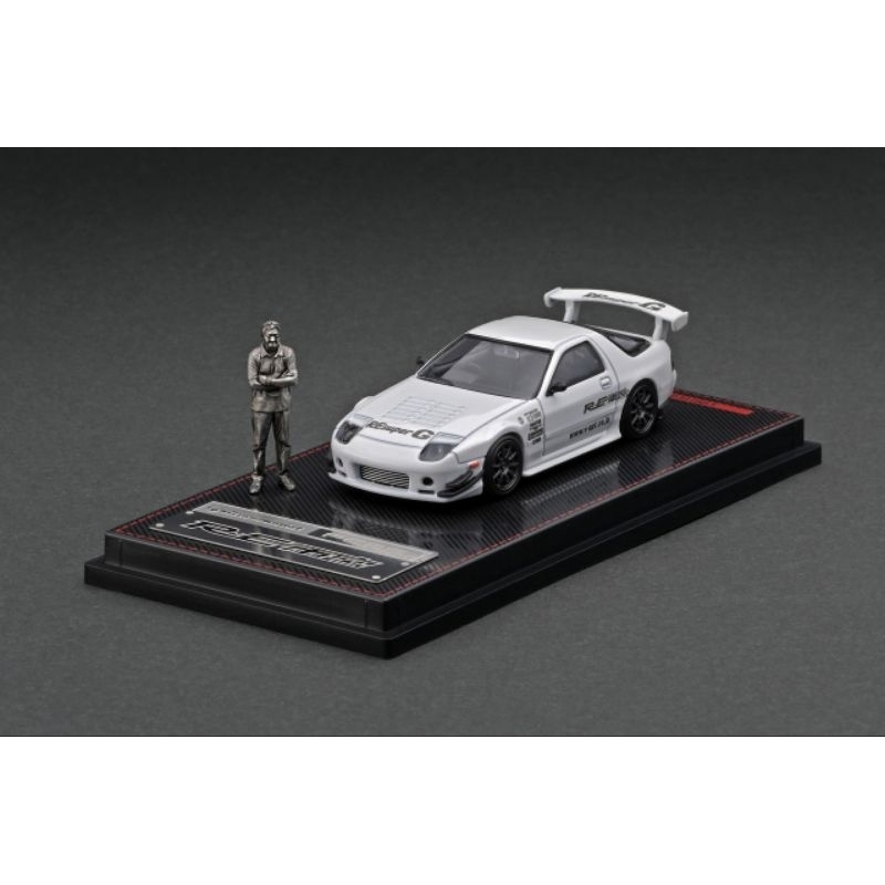 IG Ignition Model 1/64 Mazda RX7 FC Amemiya White With Mr Amemiya ...
