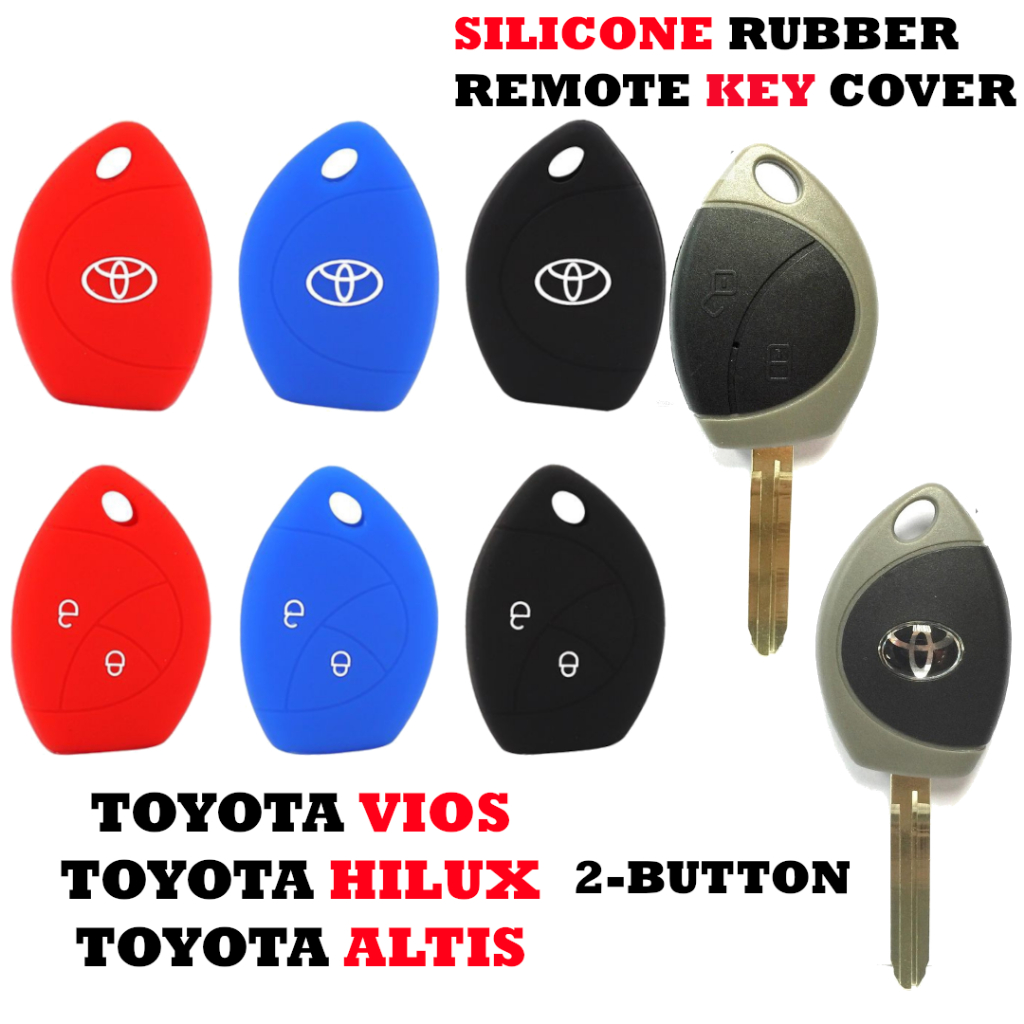 Toyota Hilux Vios Altis 2-Button Car Alarm Key Remote Cover Case Casing ...