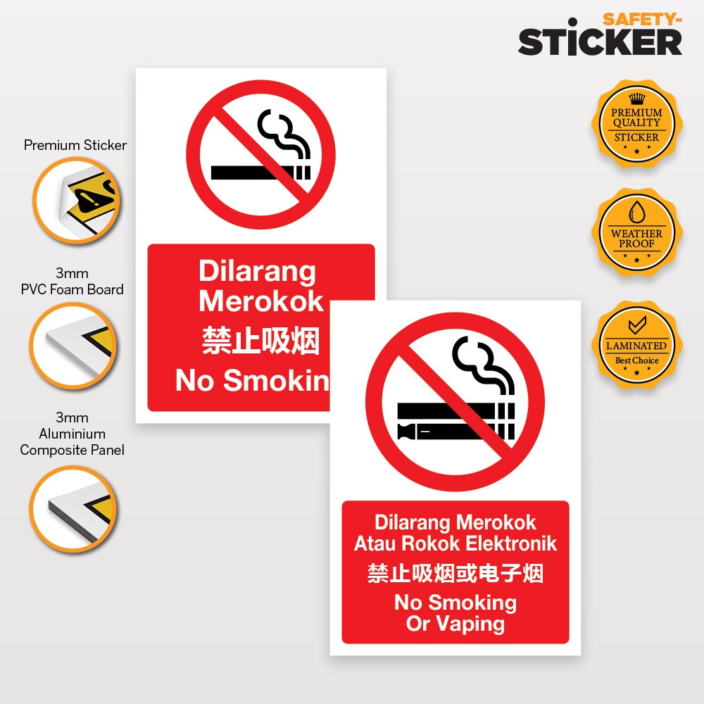 Buy sign dilarang merokok Online With Best Price, Aug 2026 | Shopee ...