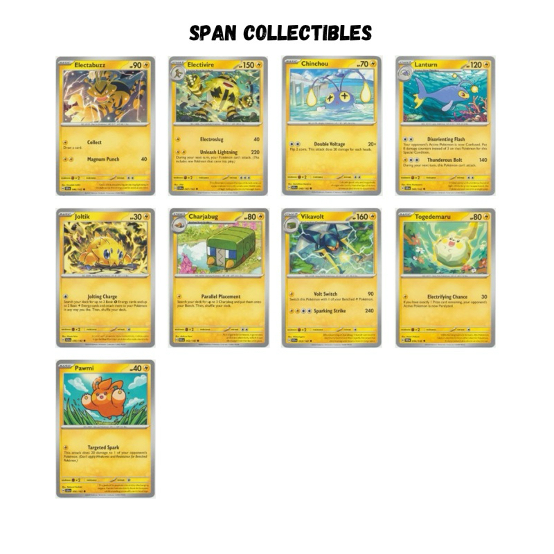 Pokemon TCG - Scarlet & Violet | Stellar Crown | Electric Pokemon ...