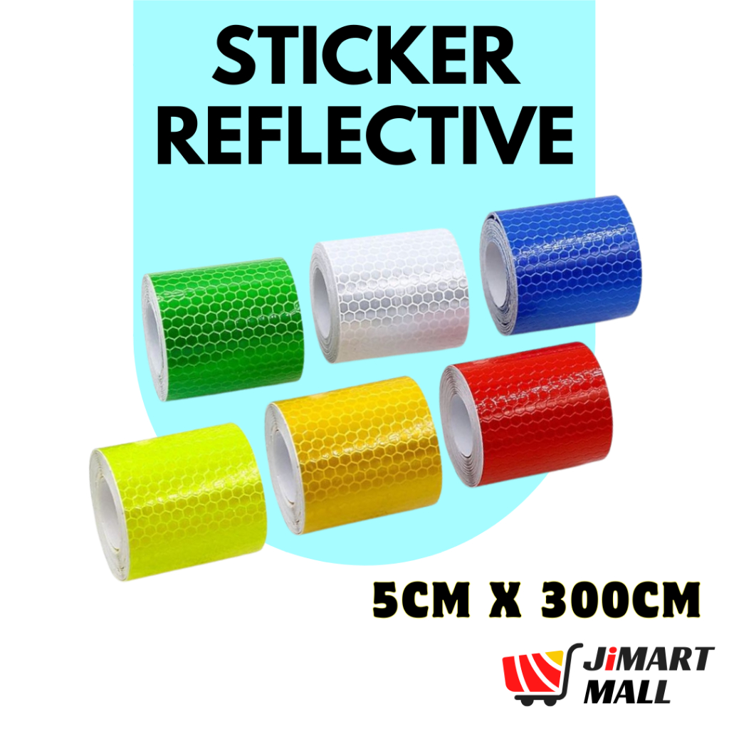 LIGHT REFLECTIVE TAPE Reflect Sticker Warning Safety Luminous Film ...