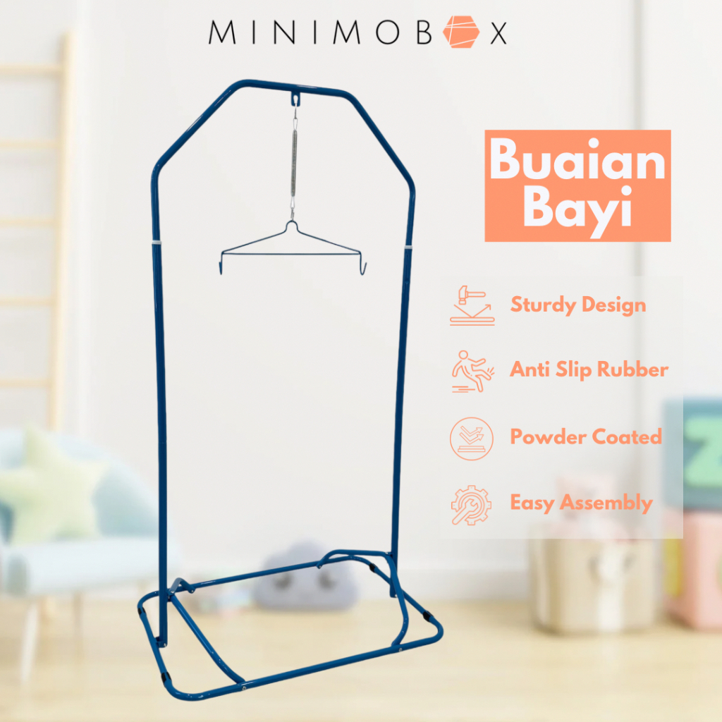 Buaian Bayi Baby Cradle Stand Rangka Buaian Buai Baby Spring Cot Stand ...