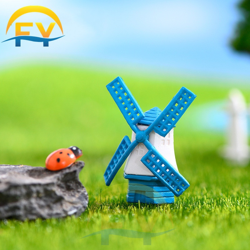 FY Miniature Windmill Wind Mill Fairy Garden Decoration DIY Craft ...