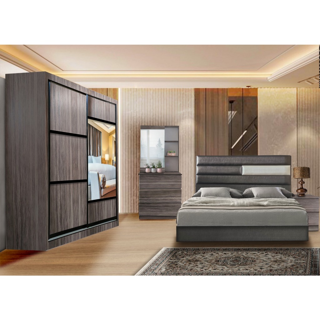 TASIBO DESIGN Series Bedroom Set / Set Bilik Tidur TSB-BR1819A Wardrobe ...