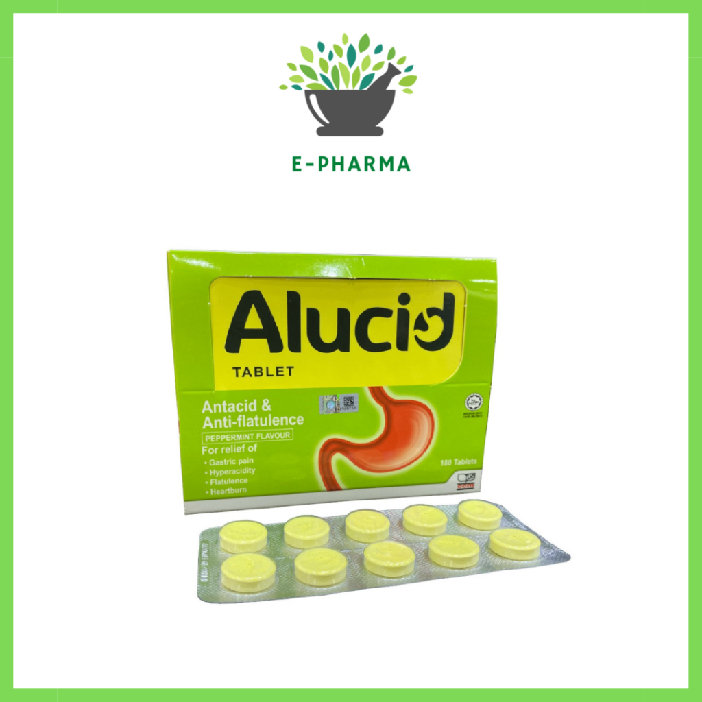 Alucid Tablets 18x10s - Relieve of heatburn, gastric pain | Shopee Malaysia