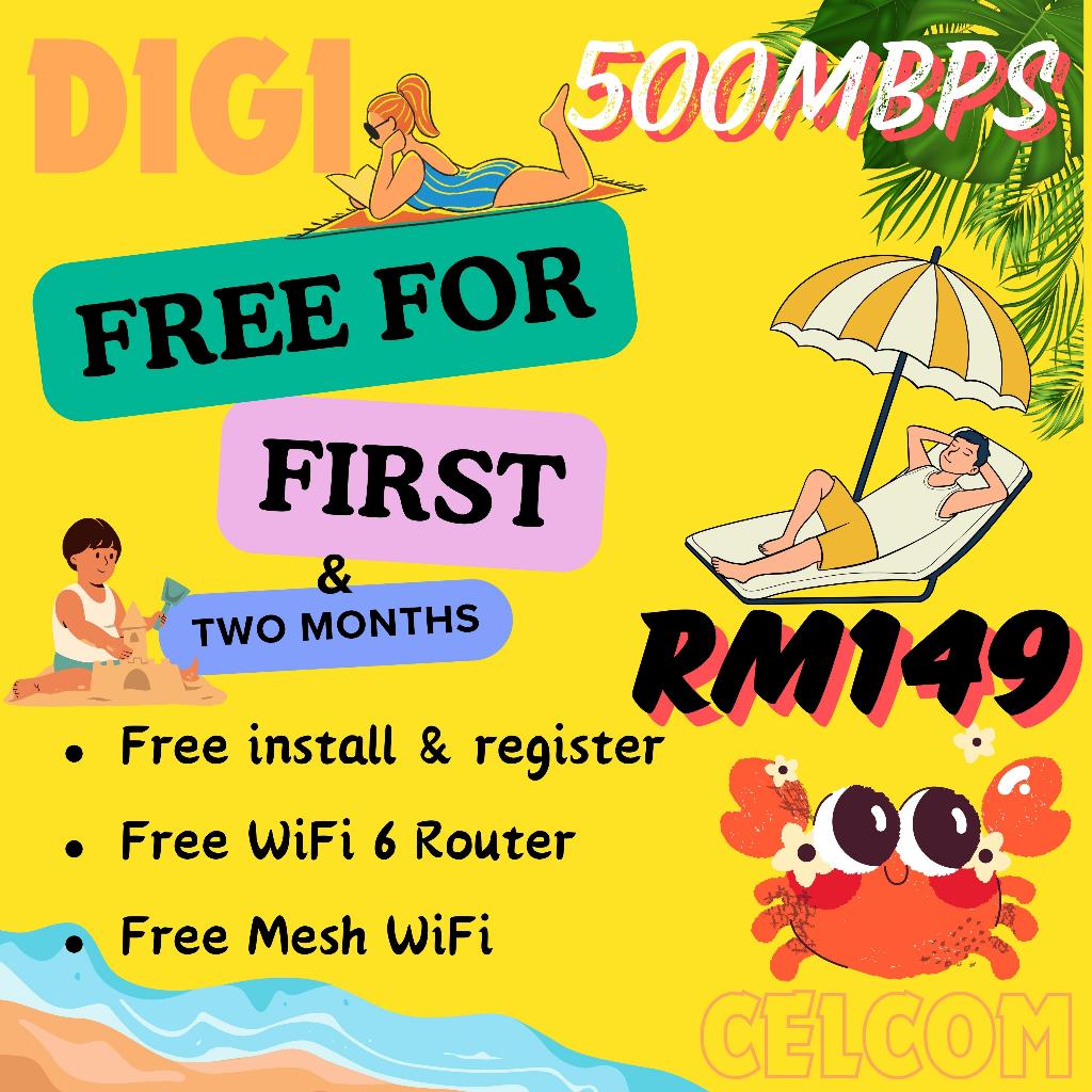 🔥500 Mbps🔥 Modem CelcomDigi Home Fibre 500 Mbps | Fiber Best Data ...