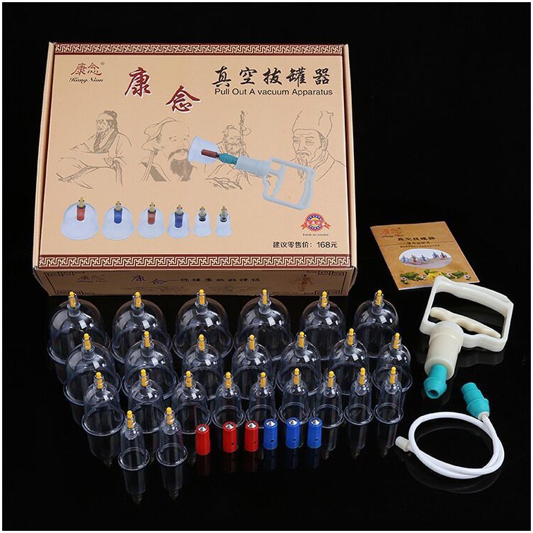 24-Piece Cupping Therapy Set - Professional Suction Cups for Pain ...