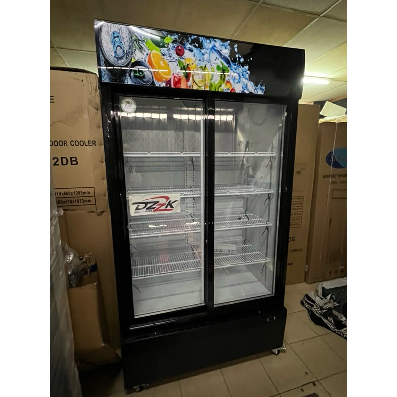 NEW - 2 Doors Sliding Glass Showcase Chiller SOLID COOL SC-2SDBB 1000L ...