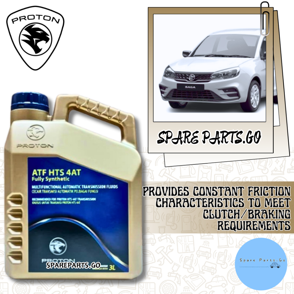 🔥[Ready Stock现货]🔥PROTON ATF HTS 4AT FULLY SYNTHETIC 3LITER NEW SAGA VVT ...