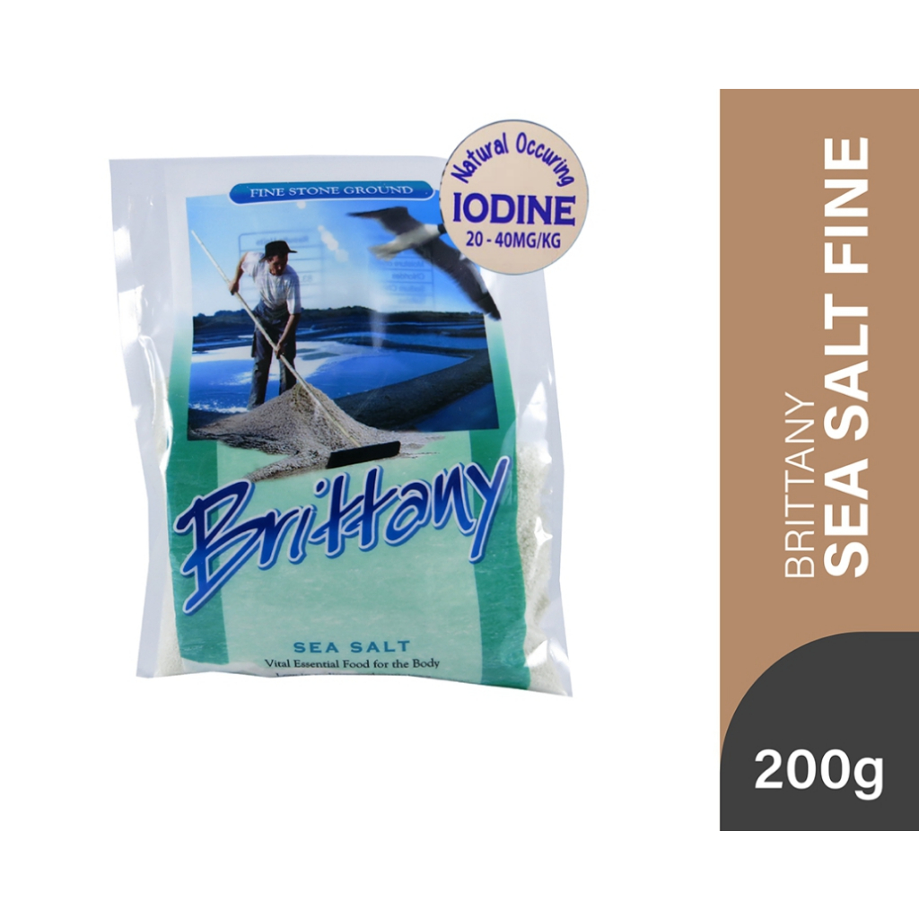 Brittany Sea Salt Fine 200g / Coarse 400g Unrefined Halal Certified ...