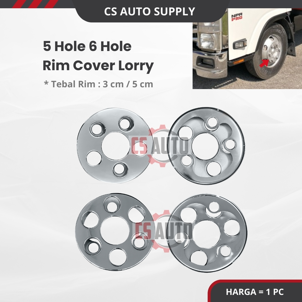 FUSO MIT CANTER HINO 300 ISUZU NPR PRO 5 6 LUBANG CHROME UNIVERSIAL ...