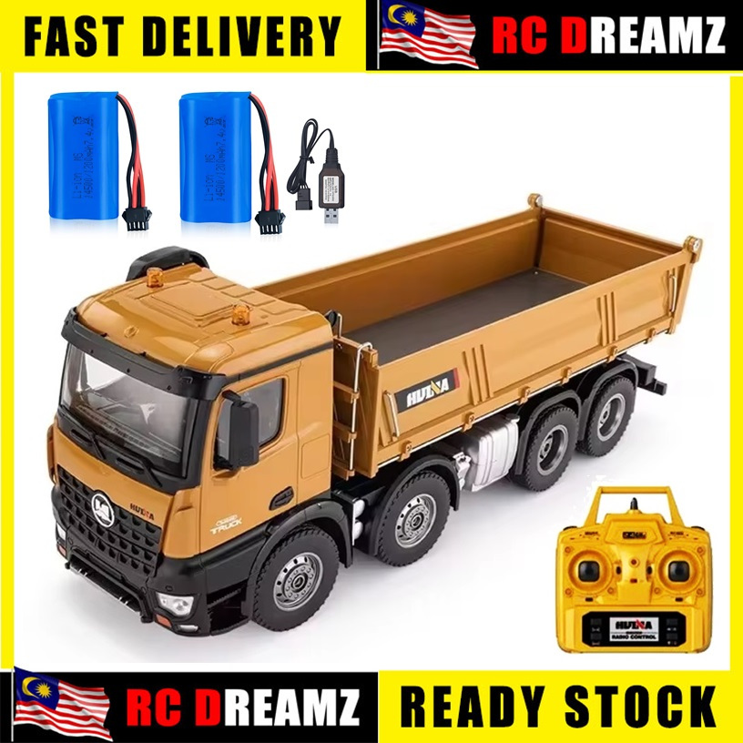 Huina 1536 1/14 26ch 4軸8輪 折り曲げ式クレーントラック Huina 1536 RC Dump Truck – Huina Construction Toys