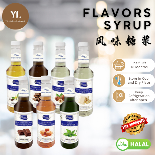 [Flago] 1L Halal Flavors Syrup Milkshakes Dessert Beverage Barista ...