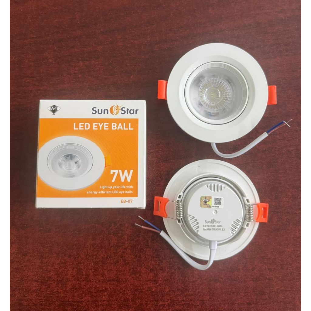 Sunstar 7W 36° Angle LED Eye Ball Downlight Spotlight Thin Ceiling ...