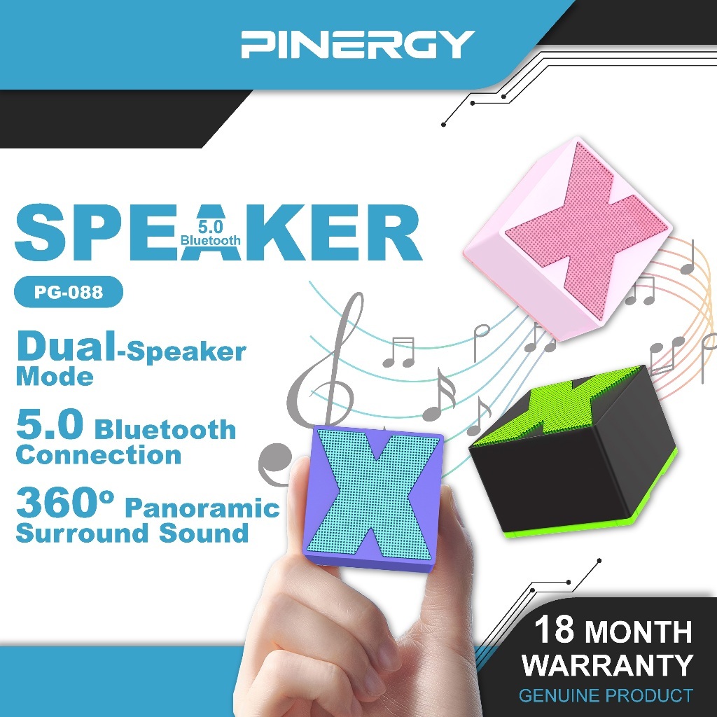 PINERGY Dual Combo | PINERGY Bluetooth Mini Speaker Model X1 PG-088 ...