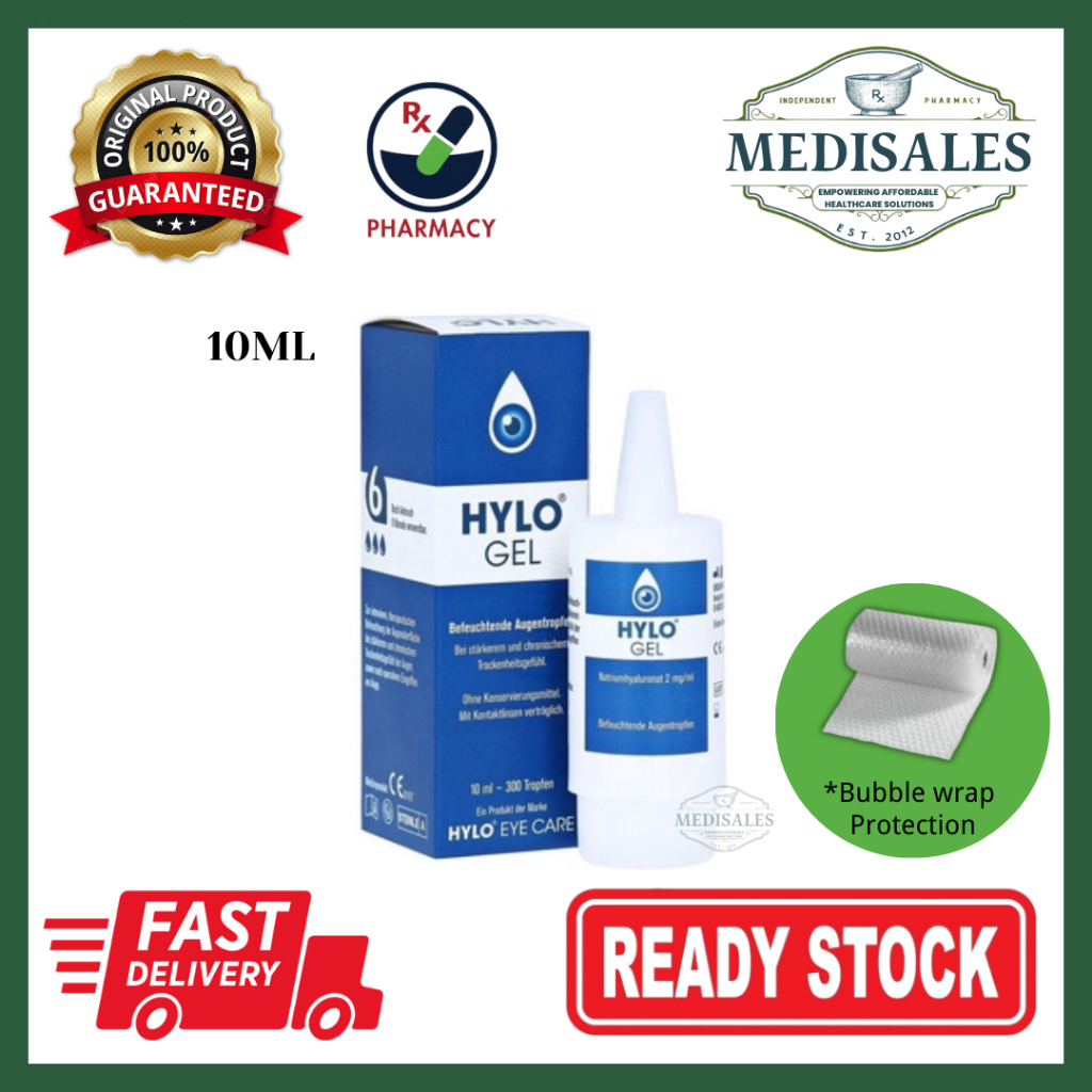 HYLO-GEL LUBRICANTING EYE DROPS 10ML (EXP 09/2027) | Shopee Malaysia