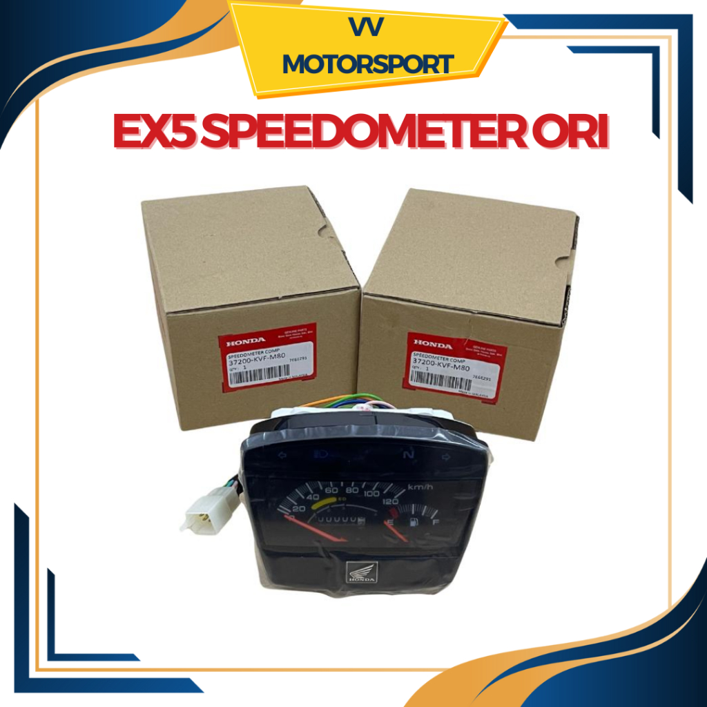 SPEEDOMETER HONDA EX5 DREAM 100% ORIGINAL MADE IN MALAYSIA | Shopee ...