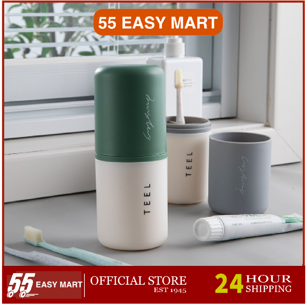 🔥READY STOCK🔥 55 EASY MART Portable Korean Travel Toothbrush ...