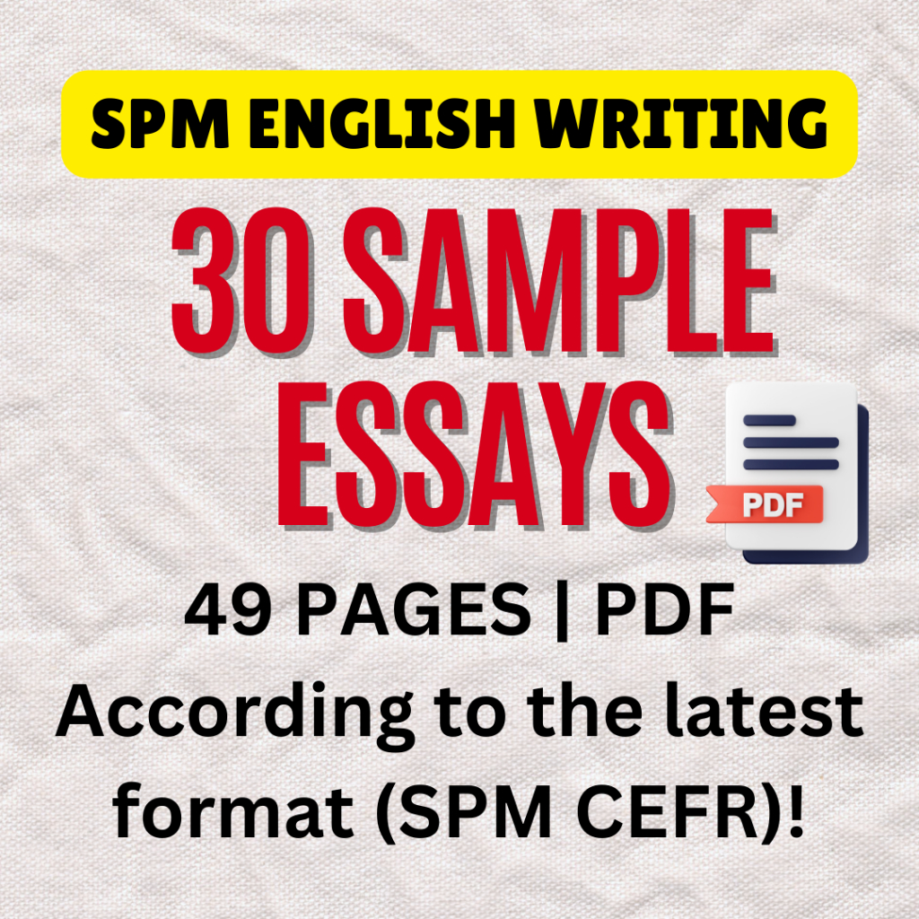 (PDF) SPM ENGLISH WRITING 30 SAMPLE ESSAYS Form 4 & 5 KSSM | Shopee ...