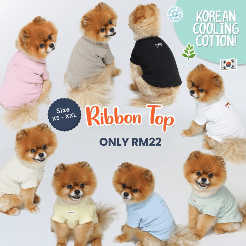 Ruff Pets Club x Pawlovin | Ribbon Top Cats and Dogs Clothes | Shopee ...