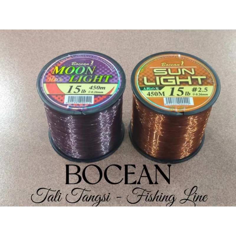 TALI TANGSI BOCEAN SUNLIGHT / MOONLIGHT 1/4 SPOOL #10LB #12LB #15LB ...