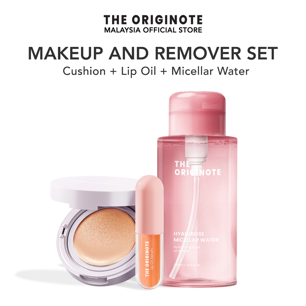 【New-version】The Originote Makeup And Remover Set - Cushion, Lip Oil ...