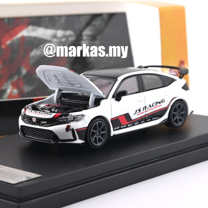 MOTORHELIX 1/64 HONDA CIVIC TYPE R FL5 JS RACING WHITE PEARL | Shopee ...
