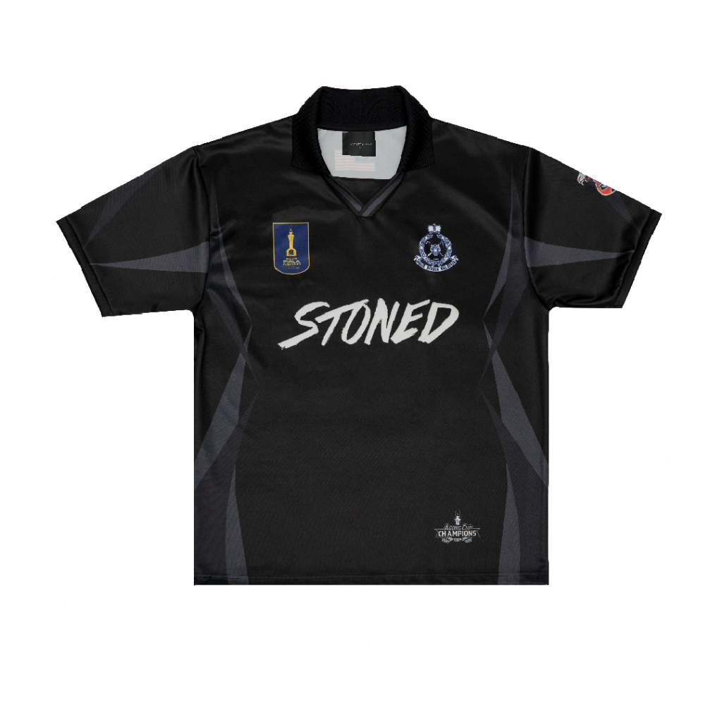 STONED X RUGBY PDRM : CHAMPION JERSEY BLACK | Shopee Malaysia