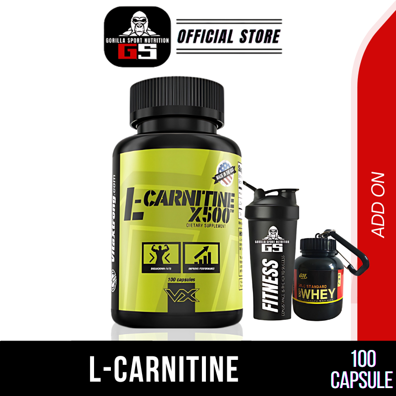 capsulas de l carnitina L carnitine 500mg 100caps Vitaxsrong (Convert Fat To Energy Burn Belly Fat  Energy & Stamina)