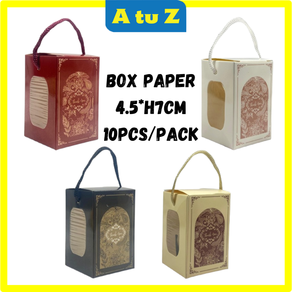 AtuZ [ReadyStock] Box Paper 4.5 H7cm 10pcs (DG-762)/Box Candy/Doorgift ...