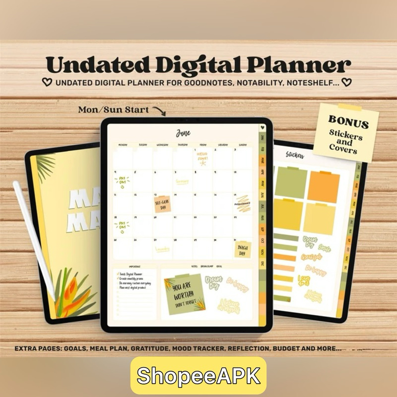 ADHD Digital Planner | Goodnotes Productivity Planner | Digital ...