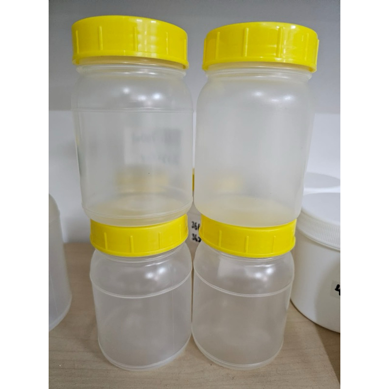 Bottle HDPE PP Plastic Jar Container with Cap and Stopper Botol Food ...