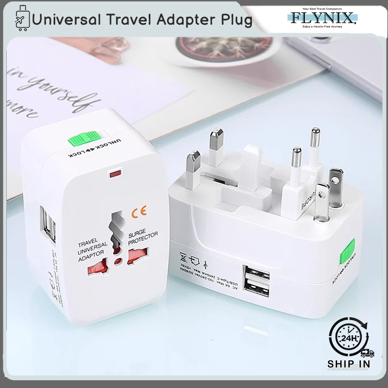Universal Travel Adapter Plug All-in-One International Converter for EU ...