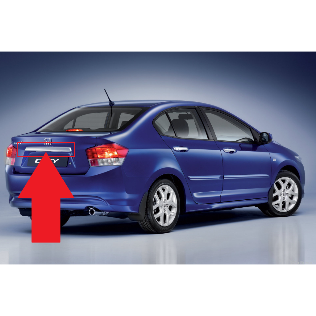 HONDA CITY TMO 2008 REAR BONNET BOOT GARNISH CHROME MOULDING NEW ...