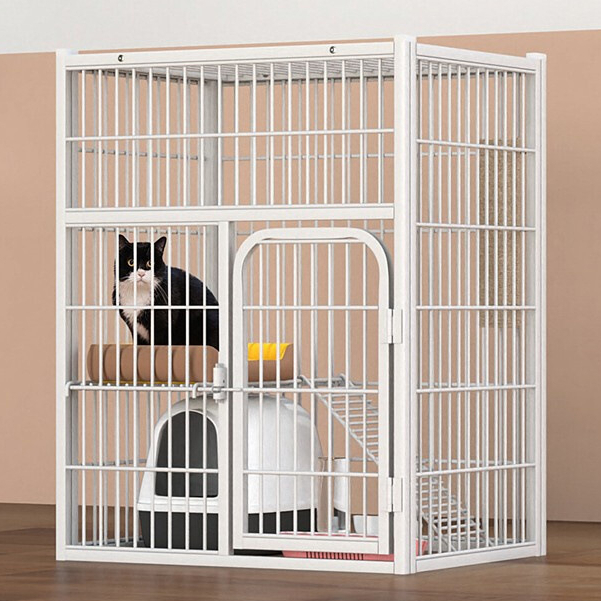 Large Square Tube Cat Cage Cat House Cattery Kittens Universal for Cats ...